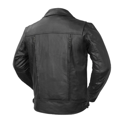 Thinker Men's Motorcycle Leather Jacket