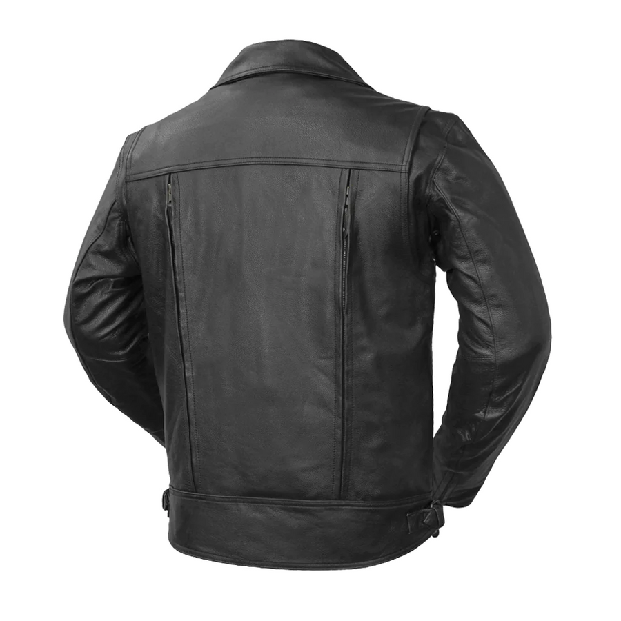 Thinker Men's Motorcycle Leather Jacket