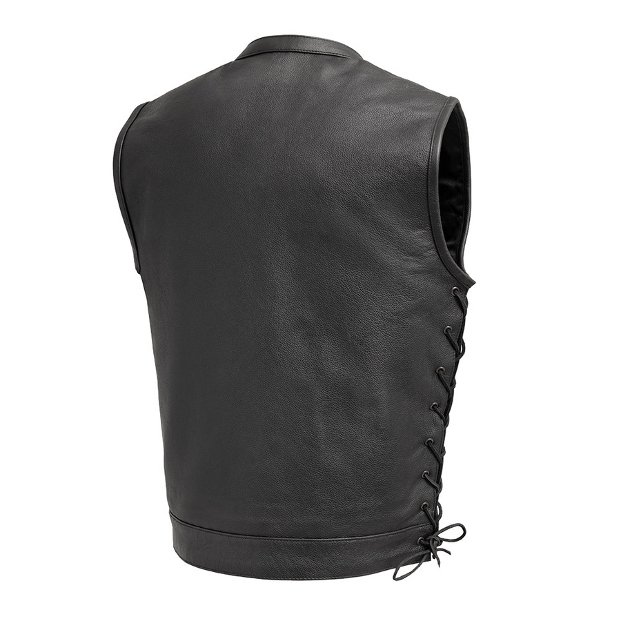 Stitch Men's Motorcycle Leather Vest