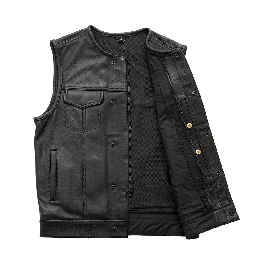 Boss Men's Motorcycle Leather Vest