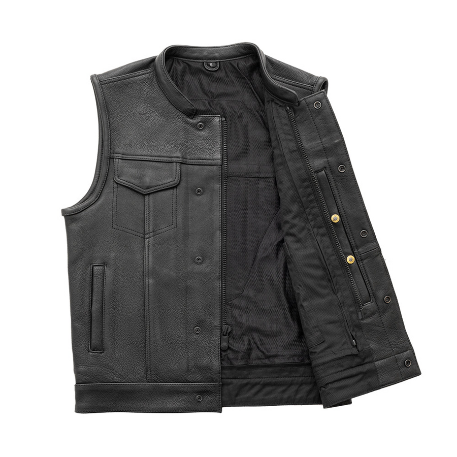 Hog Men's Motorcycle Leather Vest