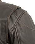 Lynx Men's Motorcycle Leather Jacket - Antique Brown