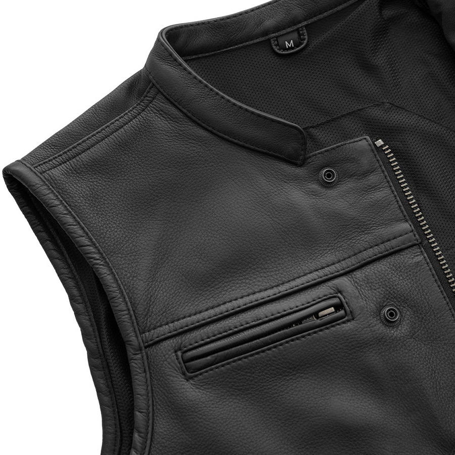 Big Hoss Men's Motorcycle Leather Vest