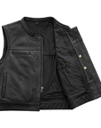 Big Hoss Men's Motorcycle Leather Vest