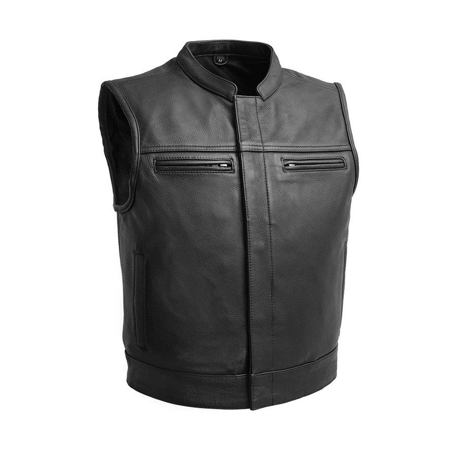 Big Hoss Men's Motorcycle Leather Vest