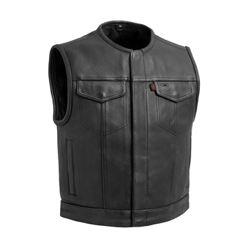 Gage Men's Motorcycle Leather Vest