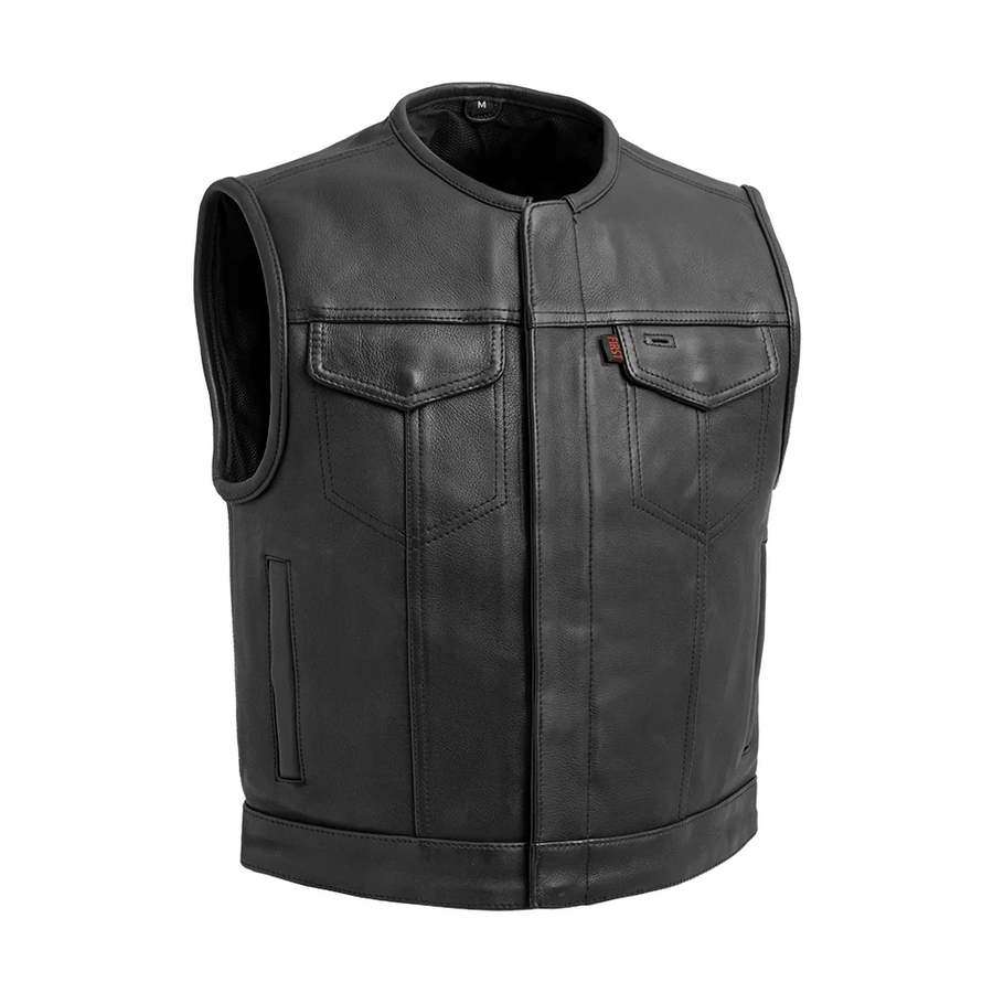 Gage Men's Motorcycle Leather Vest