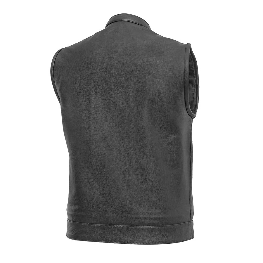 Rollin Men's Leather Motorcycle Vest