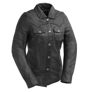 Florence Women's Leather Motorcycle Shirt