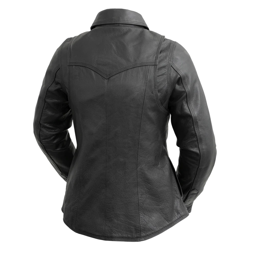 Florence Women's Leather Motorcycle Shirt