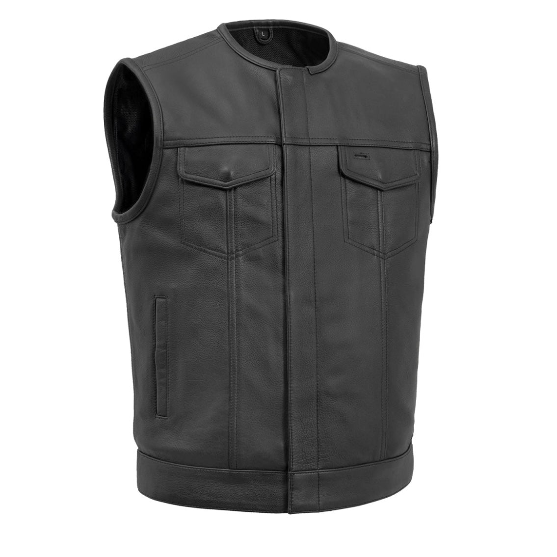 Sergeant Men's Motorcycle Leather Vest